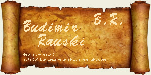 Budimir Rauški vizit kartica